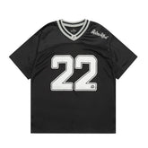 Broken Planet Retro Mesh V Neck Jersey Tee